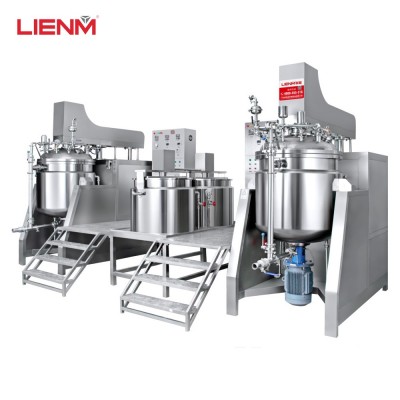 Vacuum emulsifying with homogenizing function cream cosmetics production mixer